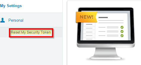 Searching for the reset security token.